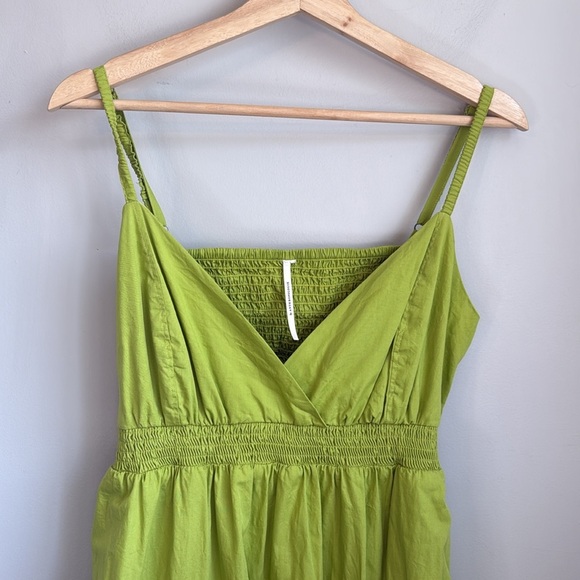 By Anthropologie V-Neck Tiered Bubble-Hem Dress SZ L - Picture 7 of 8